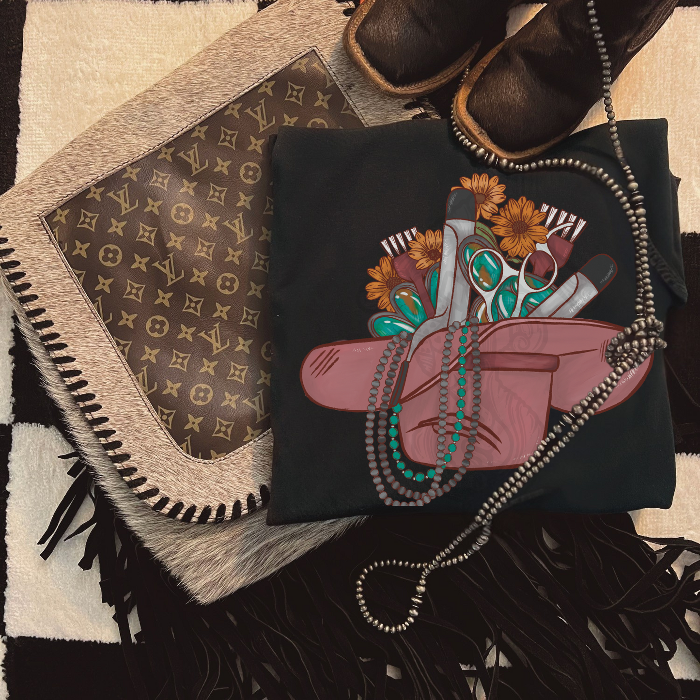 Hairstylist hat full Tee