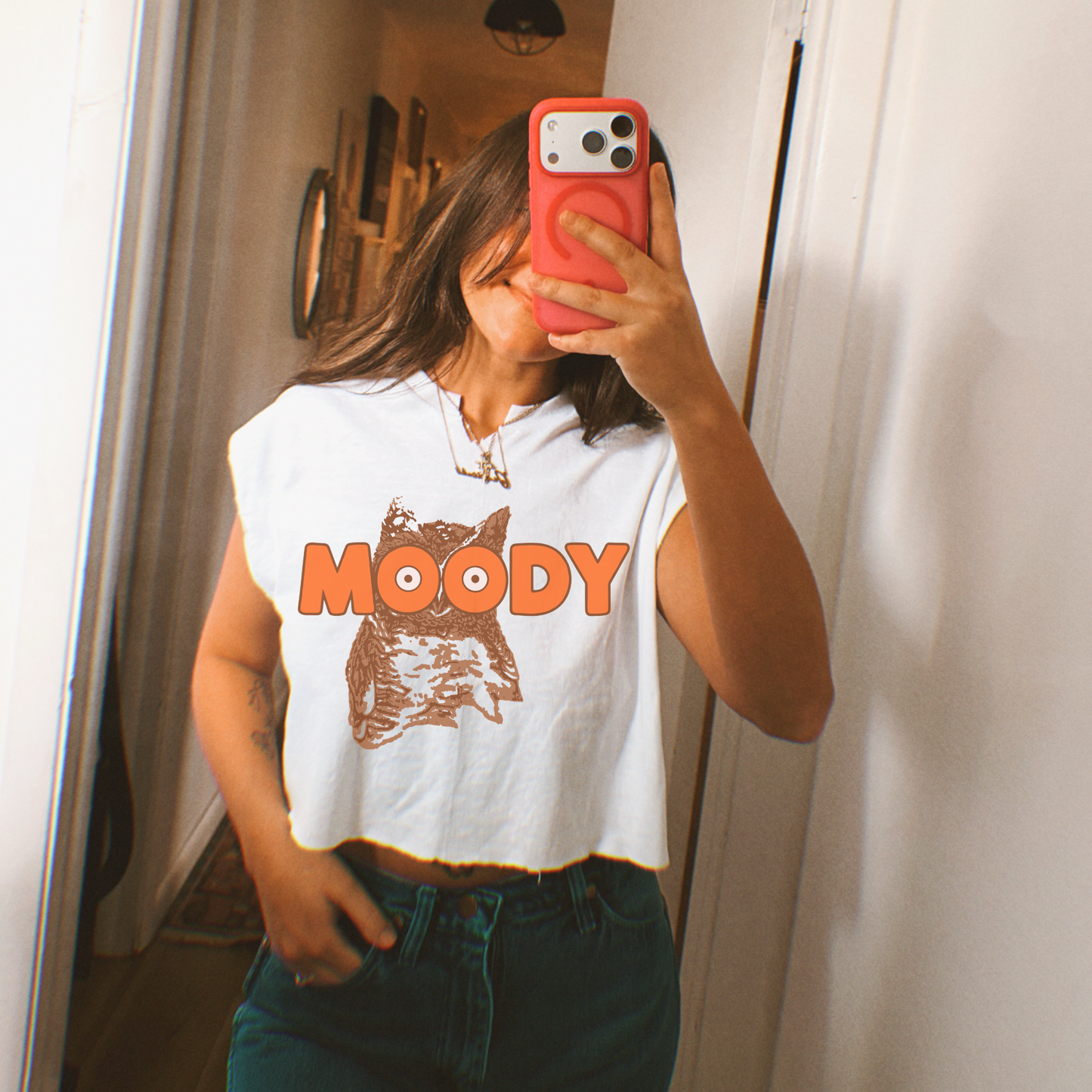 Distressed Moody tee