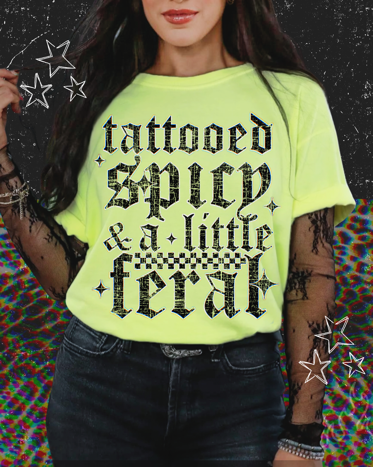 Tattooed, spicy, and feral tee
