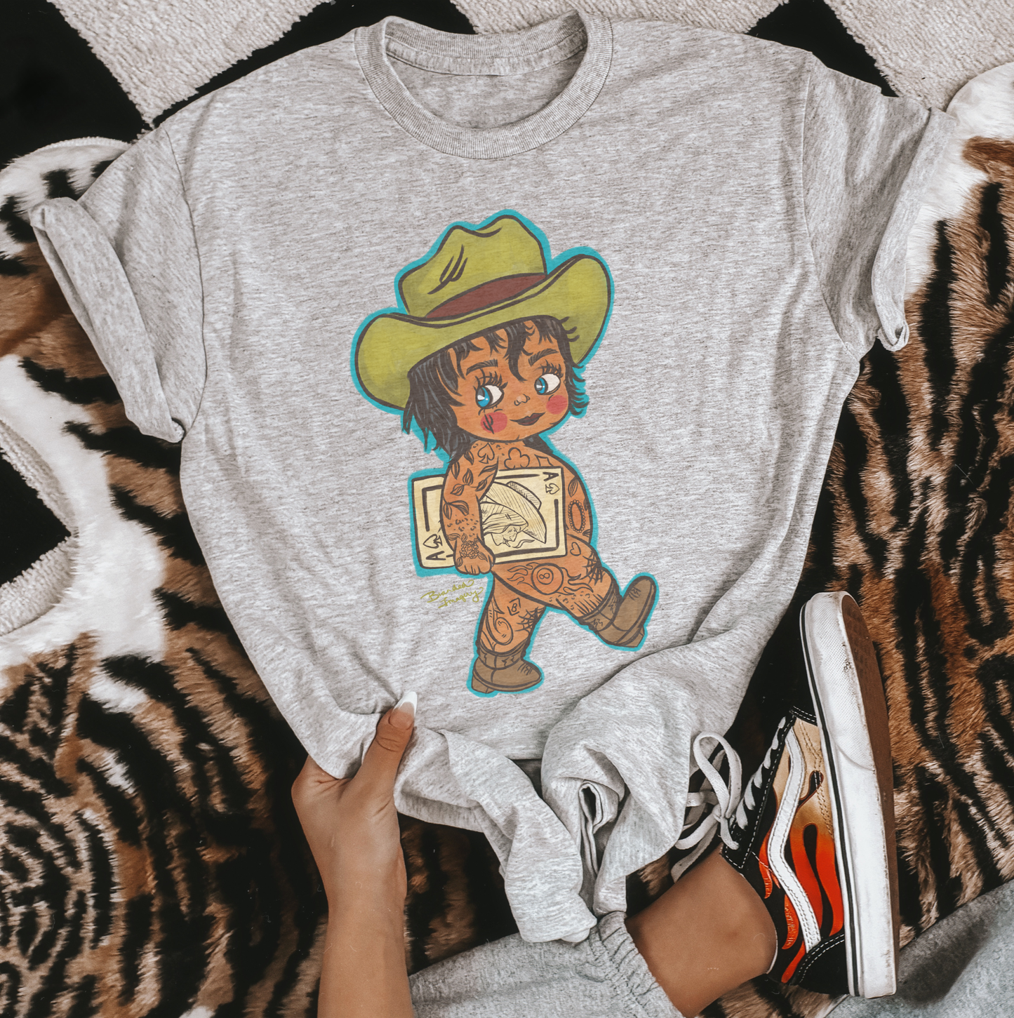 Stamp-ede Frankie sublimation tee