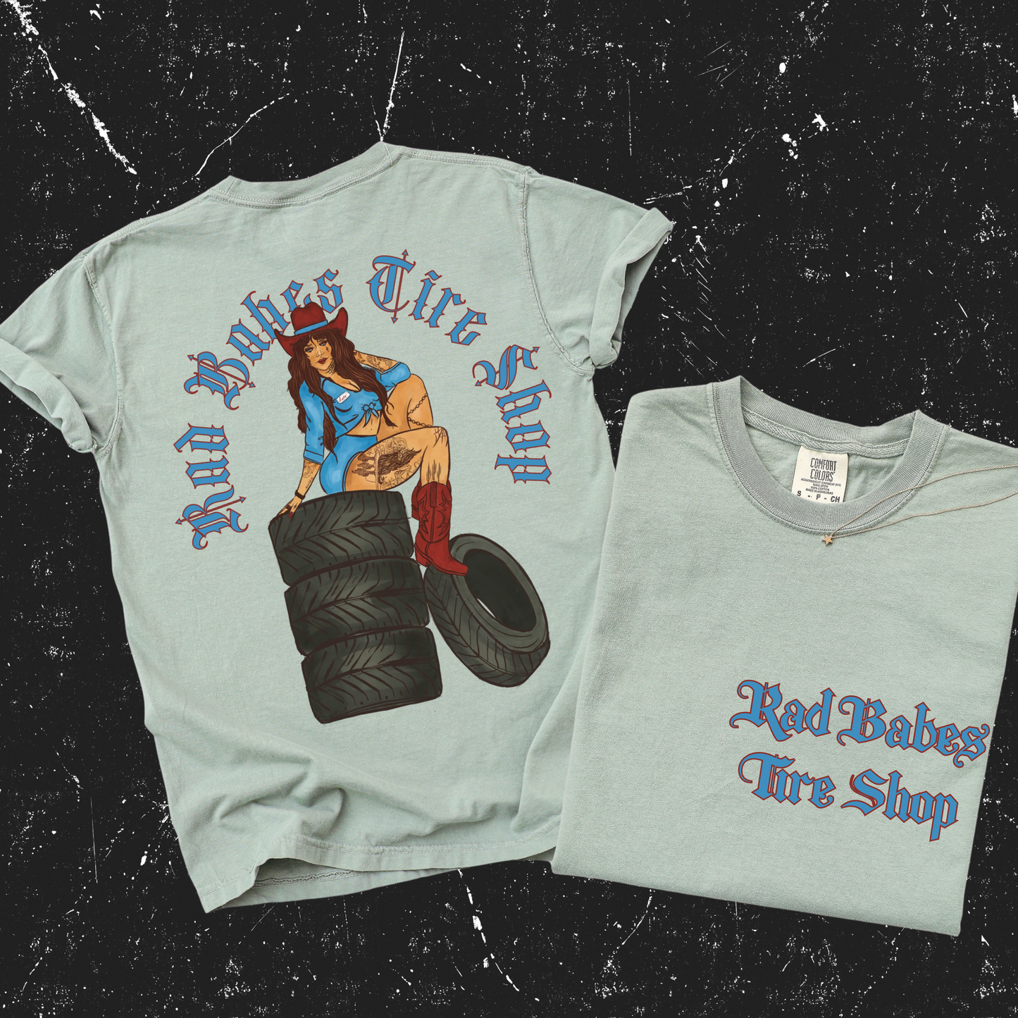 Rad Babes Tire Shop Tee