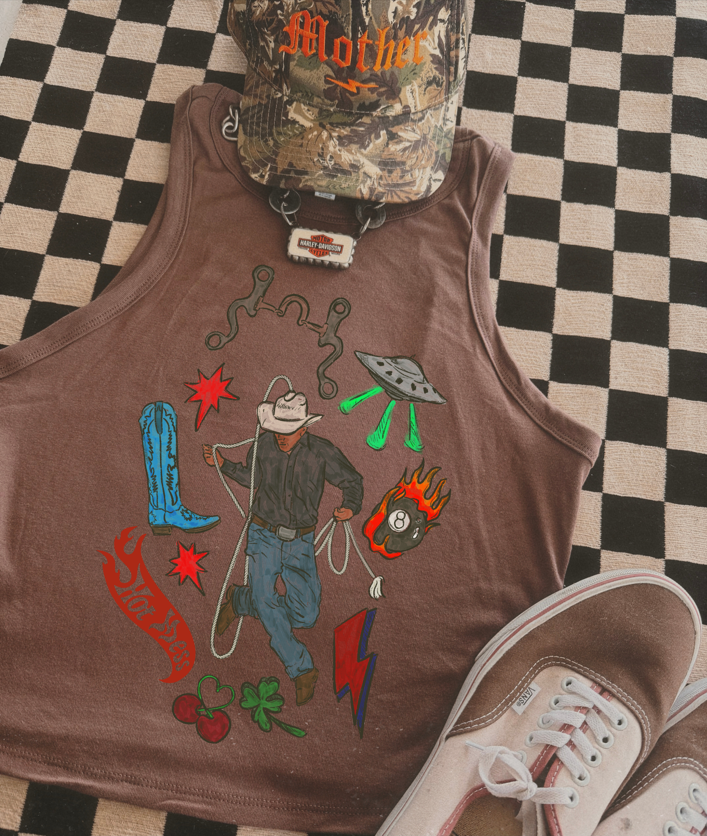 Untamed cowboy tank