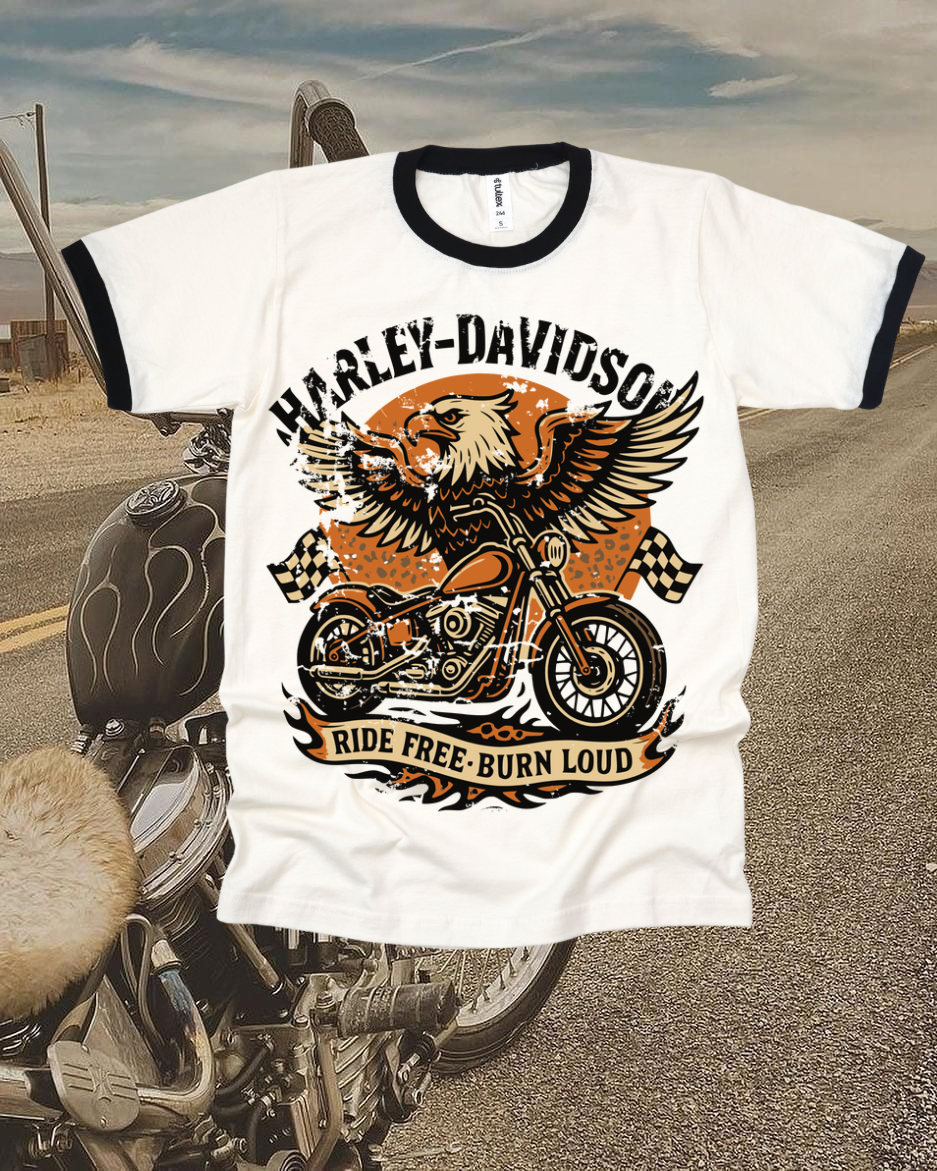 Ride Free Burn Loud Tee