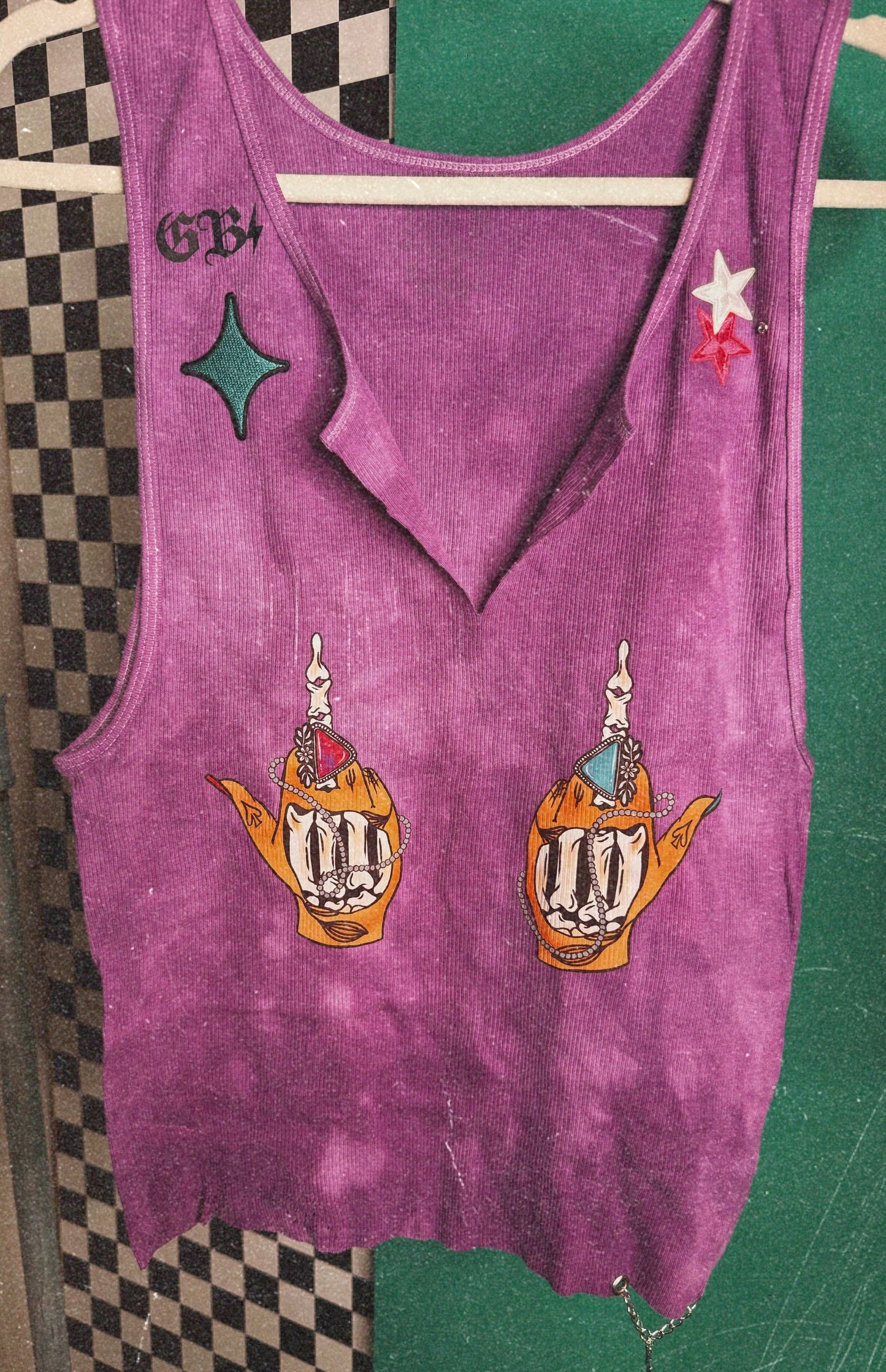 Middle Fingers Up Custom Tank-2X