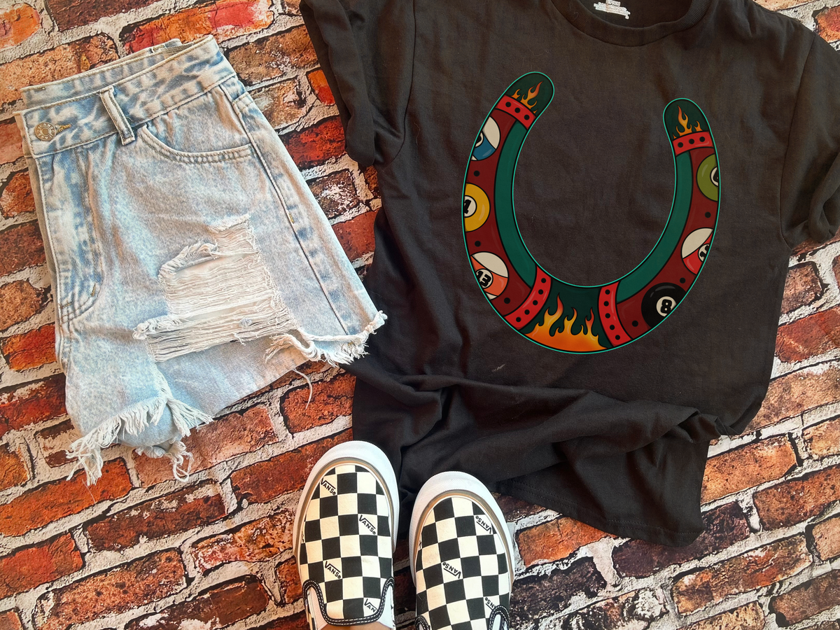 Up in Smoke Horseshoe tee