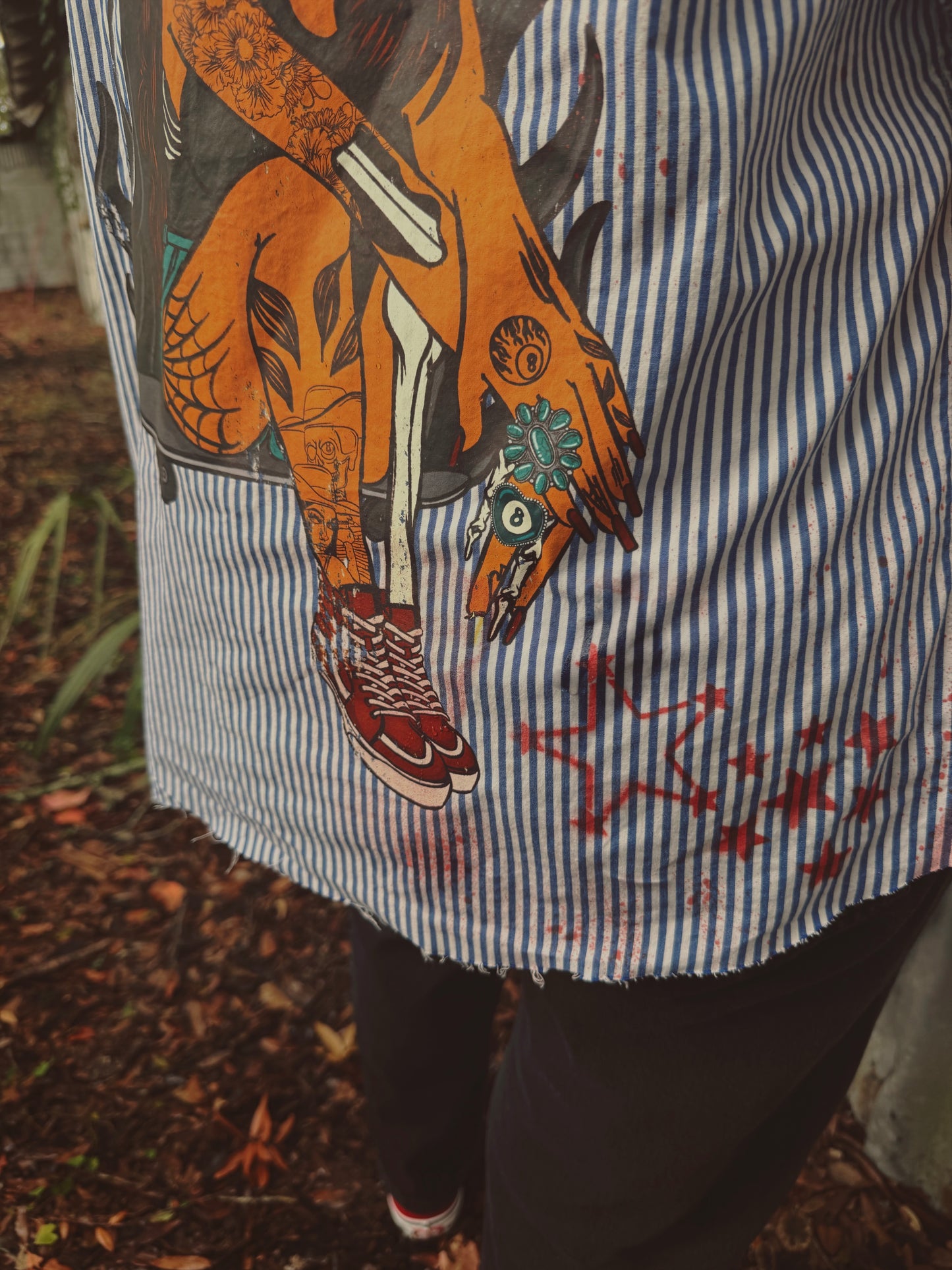 Skater Girl Button Up-size medium