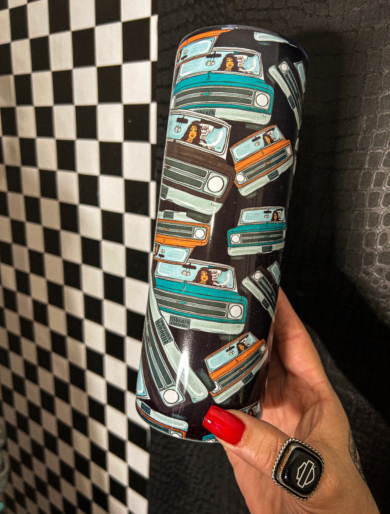 Til death Customs Tumbler