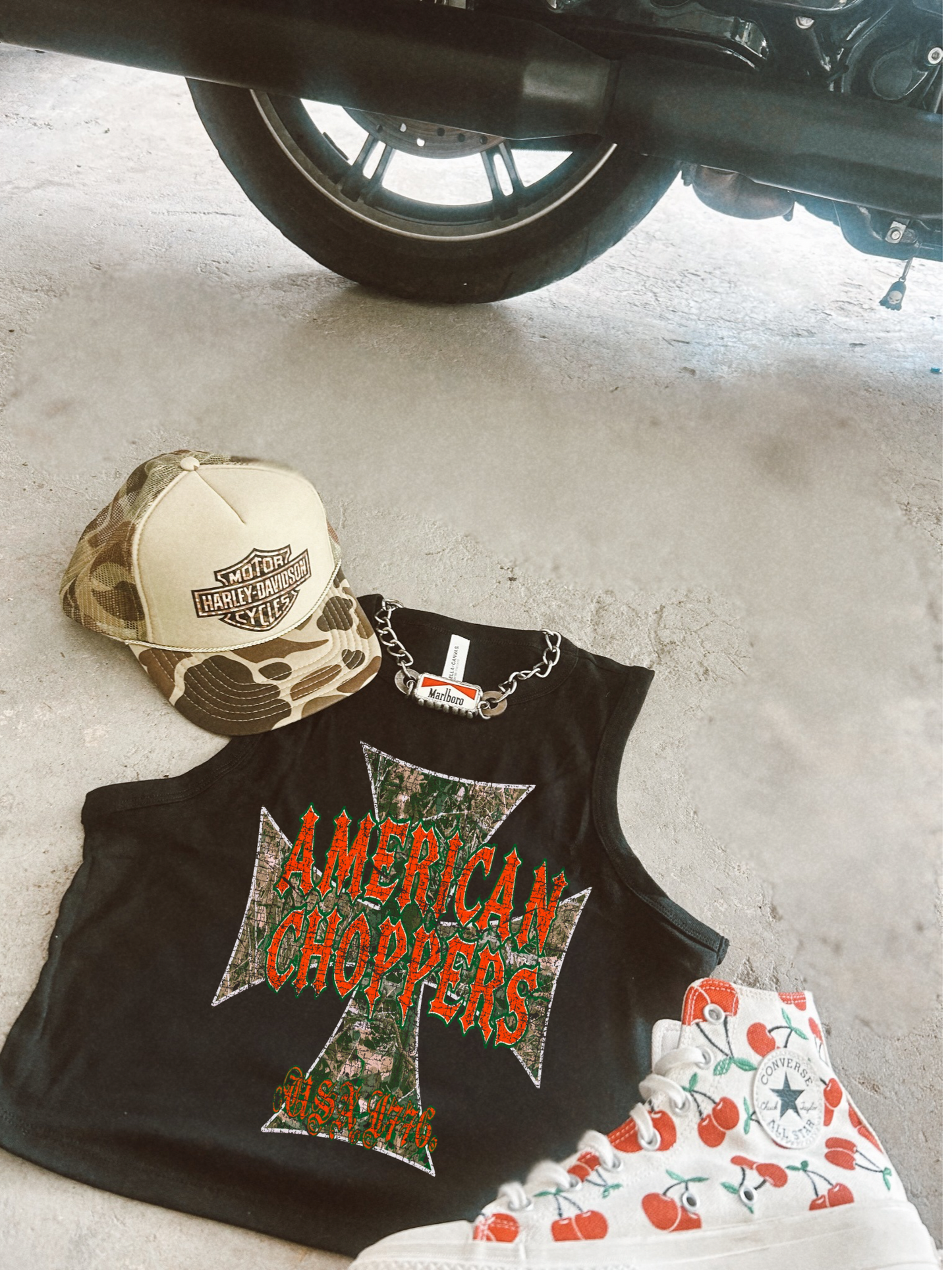Camo choppers tank