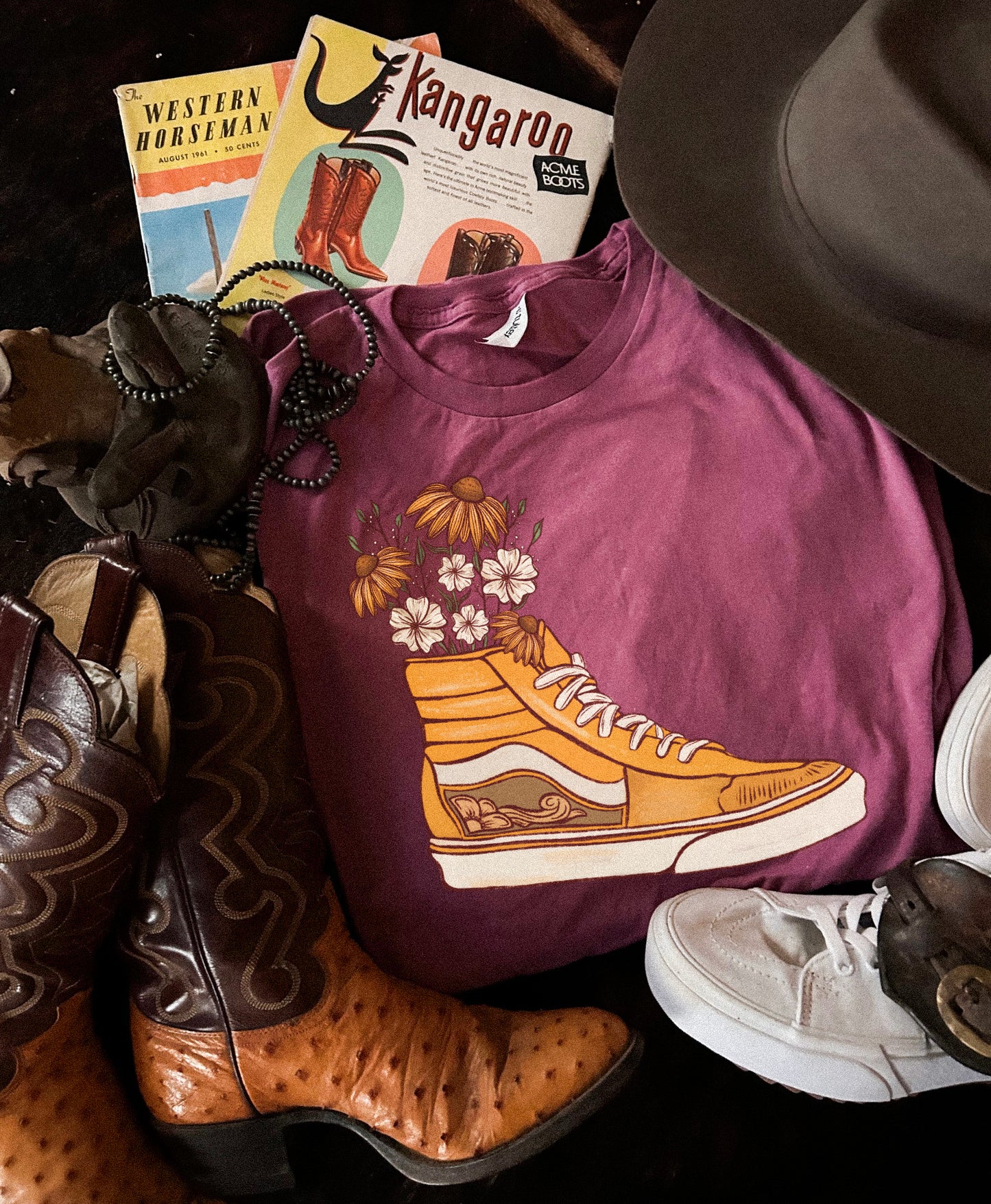 Floral off the wall Tee