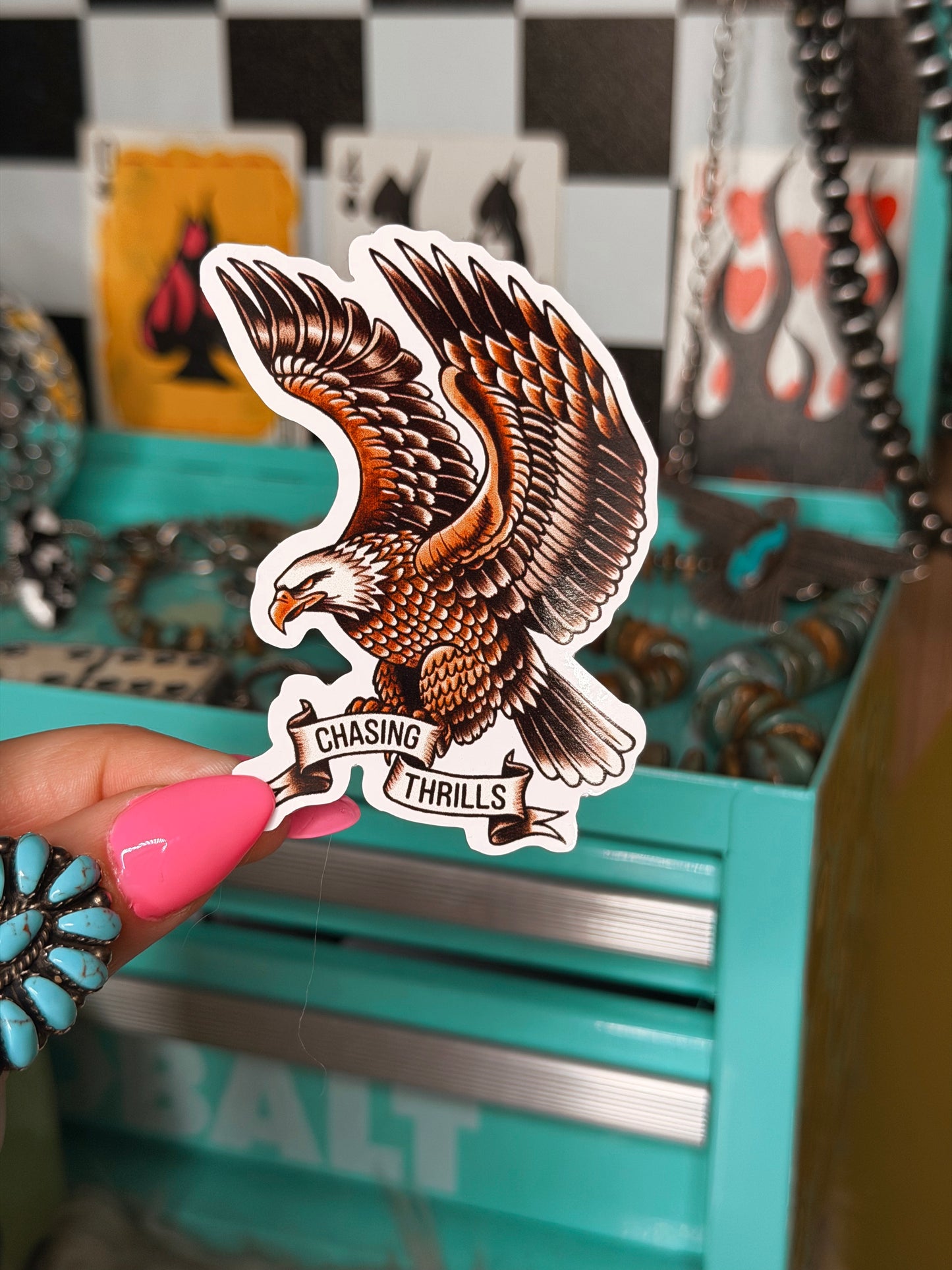 Chasing Thrills sticker