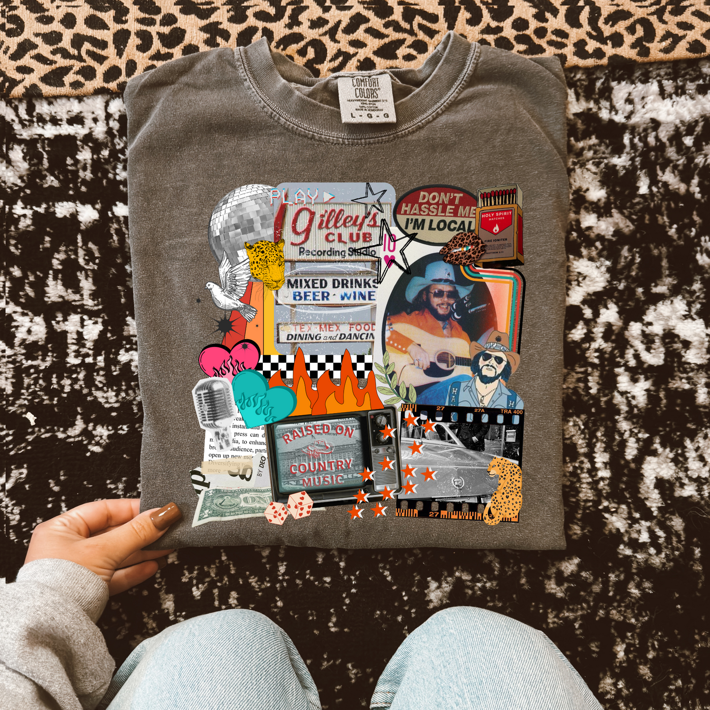 Gilley’s Collage Tee