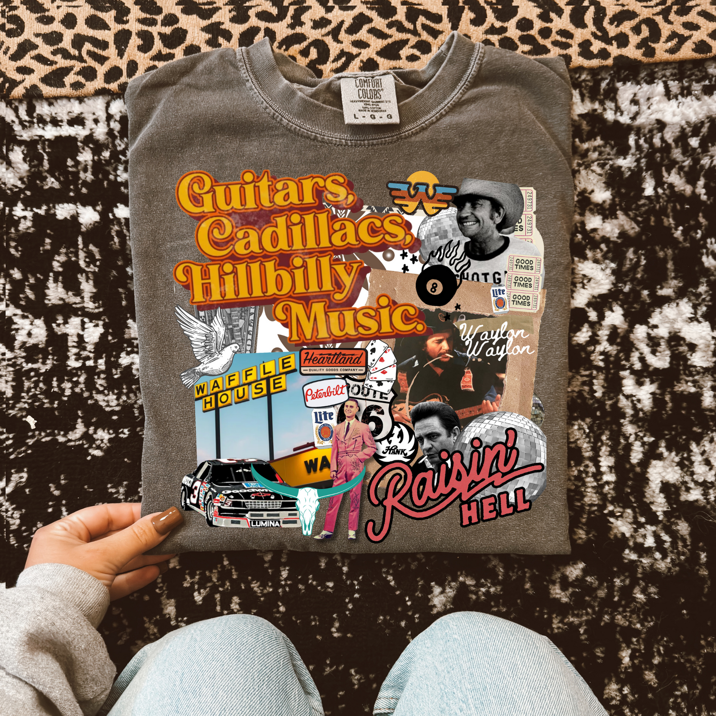 Guitars & Cadillacs Collage Tee