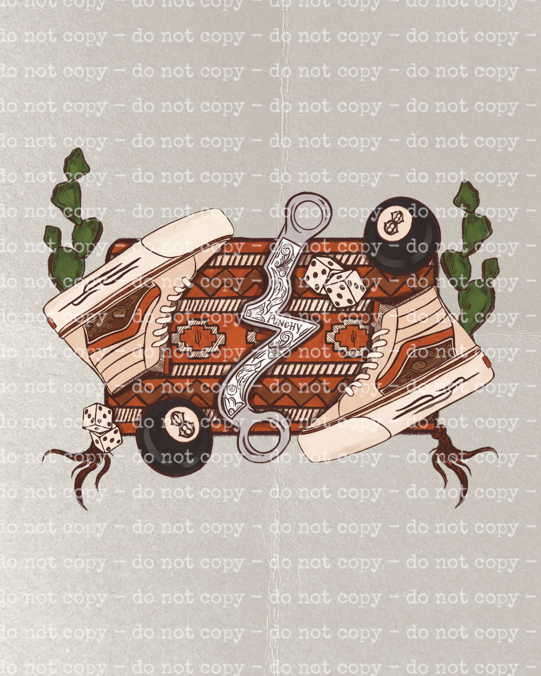 PUNCHY SADDLE BLANKET TRANSFER