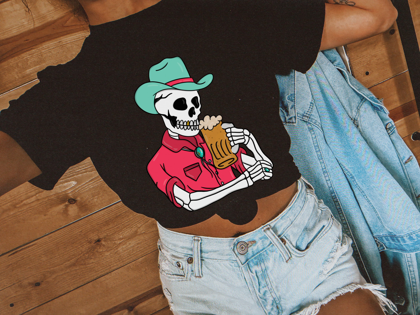 Dive Bar Skeleton tee