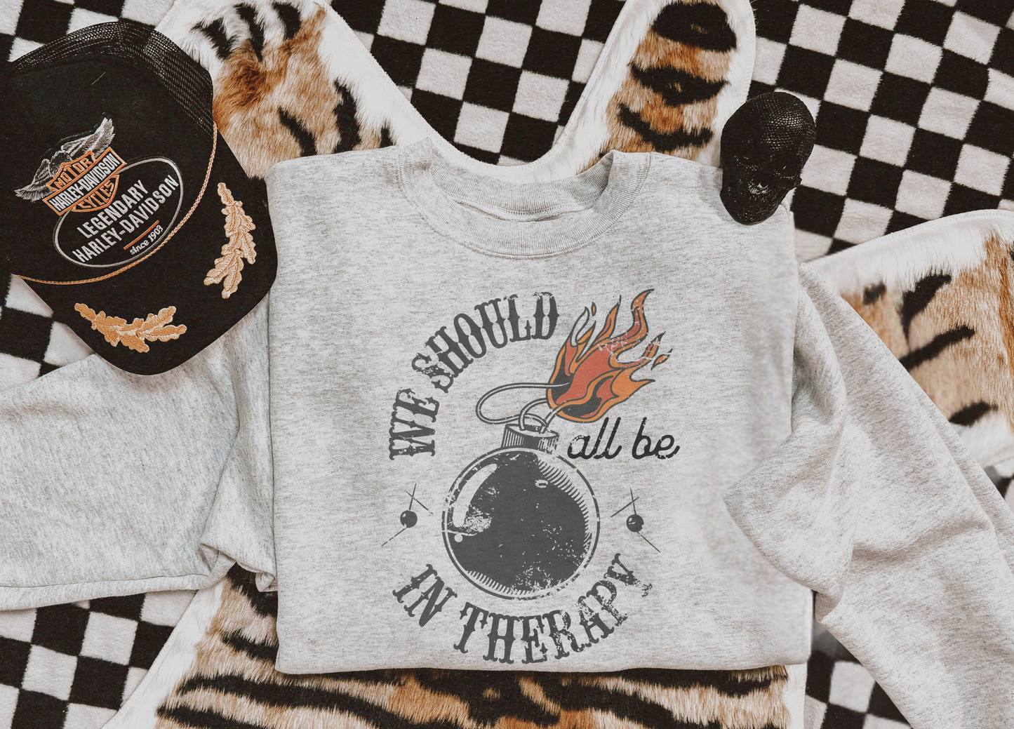 All be in therapy sublimation crew