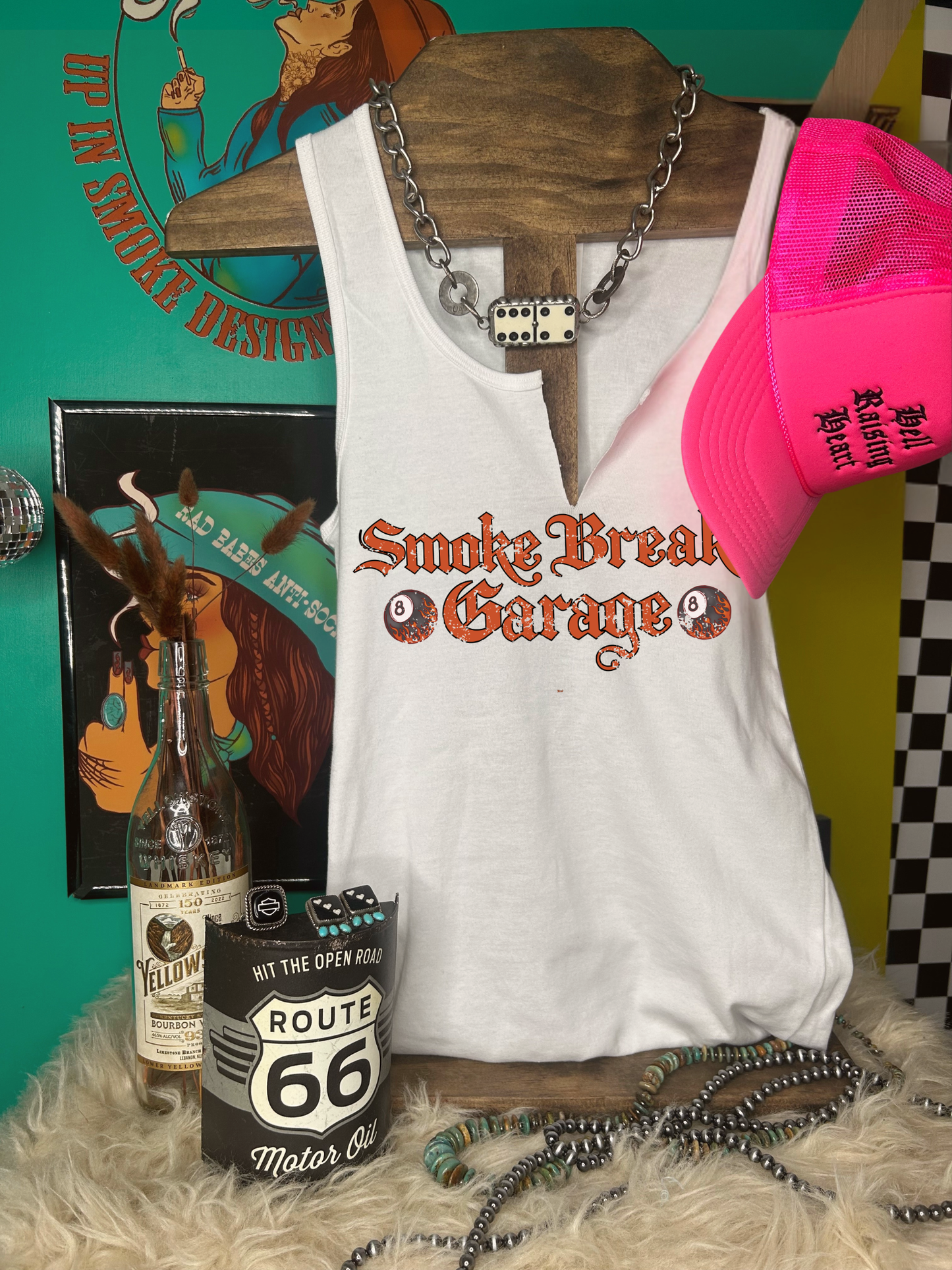 Smoke Break Garage Tank