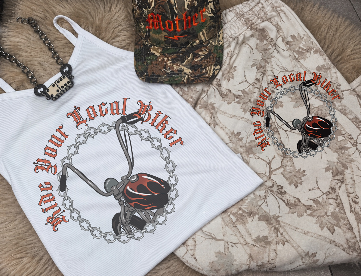 Ride your local biker tank set