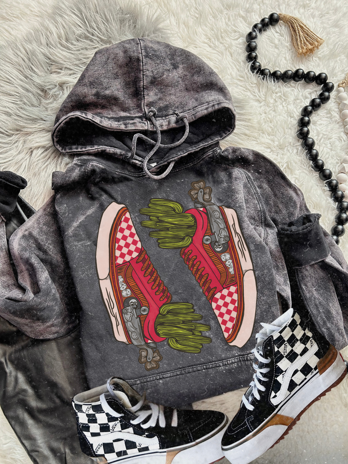 Cowboy cool mineral wash hoodie