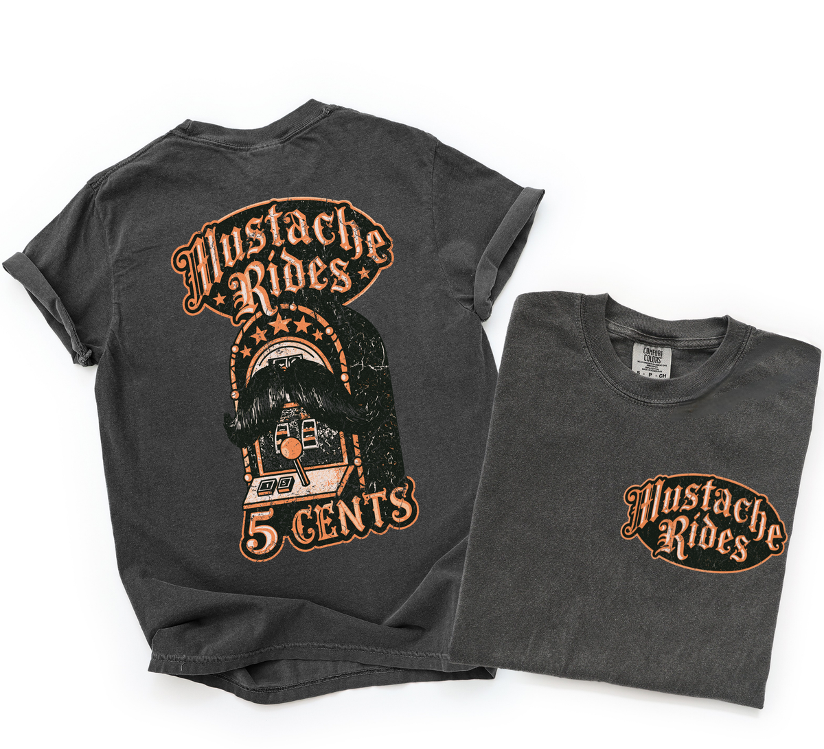 Mustache Rides tee