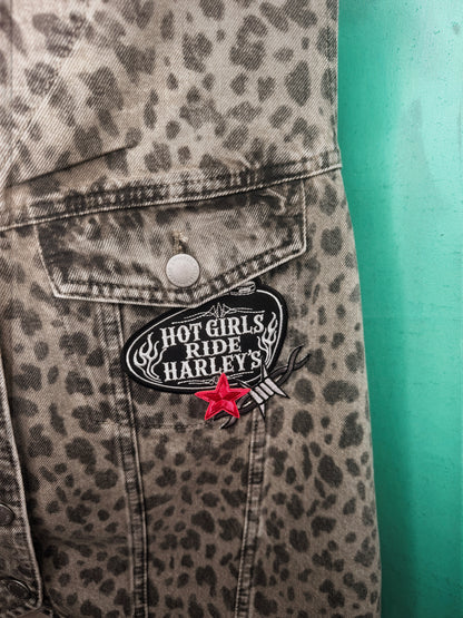 Rad Babes leopard vest-2X