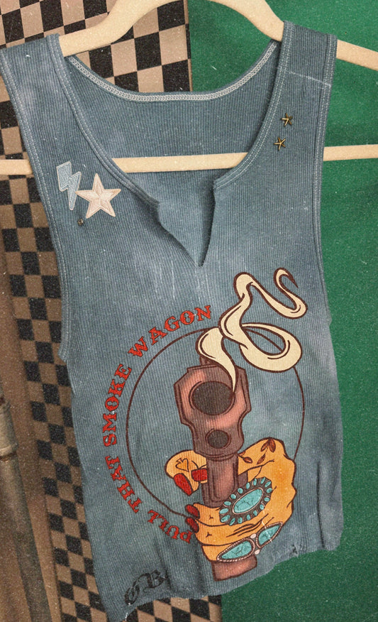 Pull that Smoke Wagon Custom Tank-Small