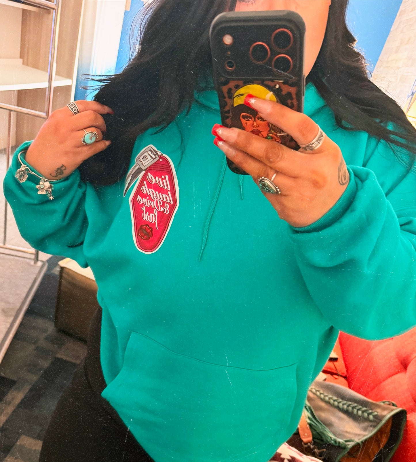 Live, Laugh, Drive Fast hoodie