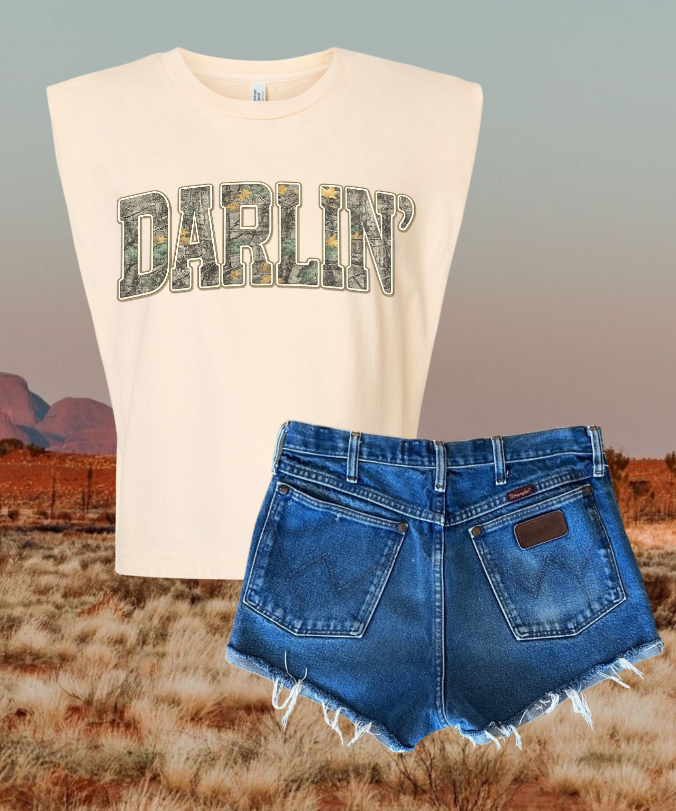 Darlin muscle tee
