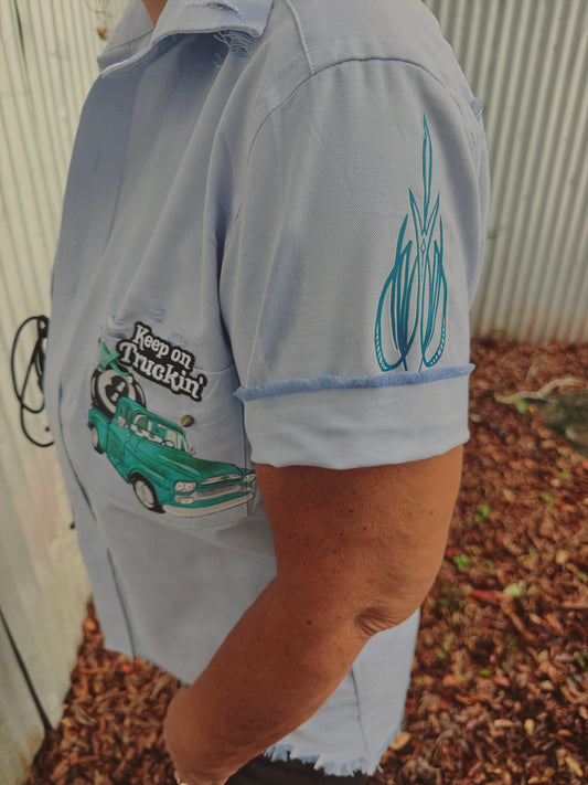 Rad Babes Motors Button Up-size small