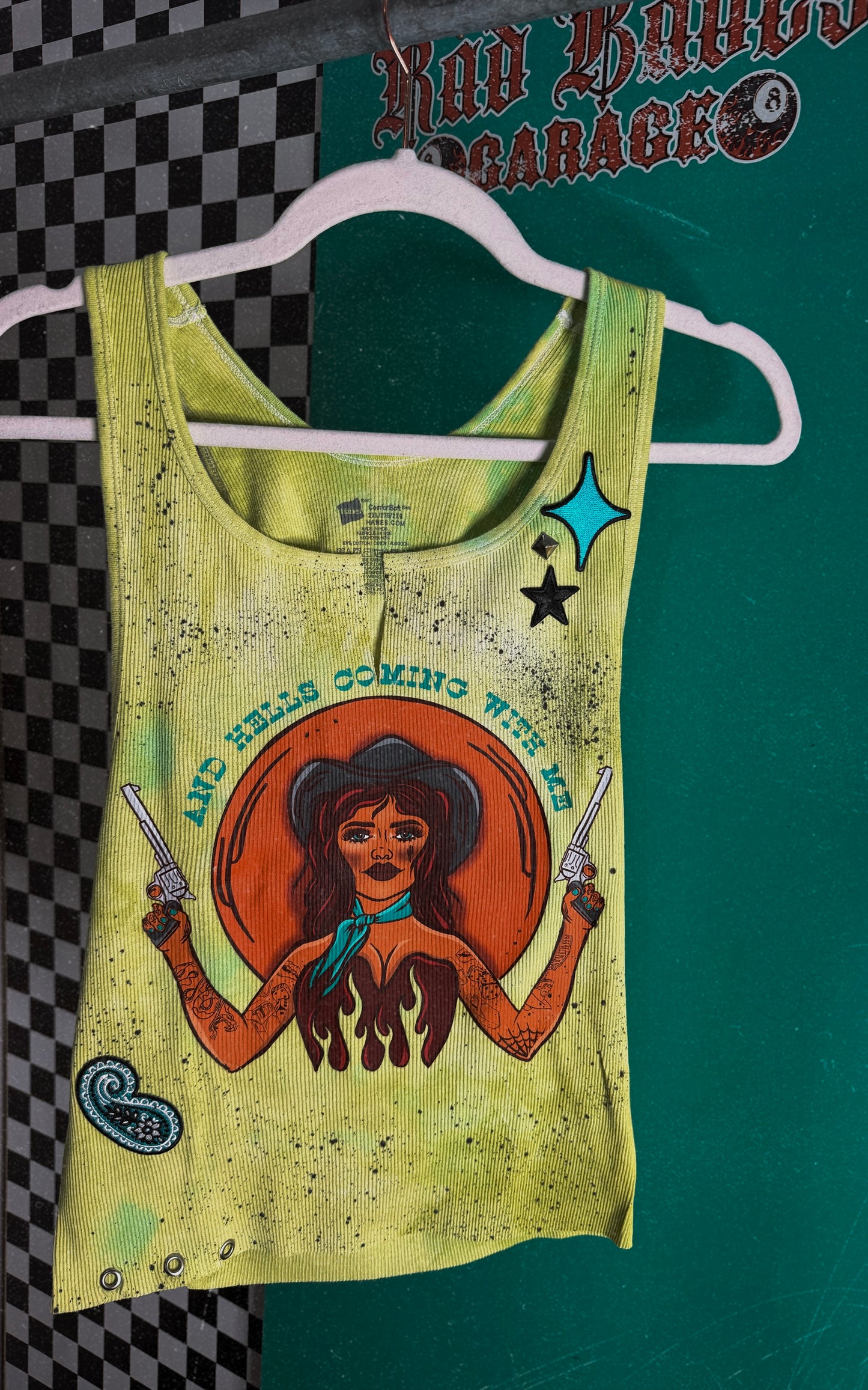 Hells Coming With Me custom tank -2X