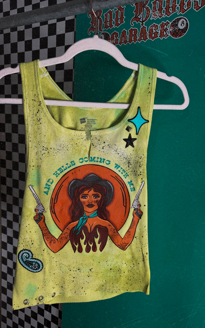 Hells Coming With Me custom tank -2X