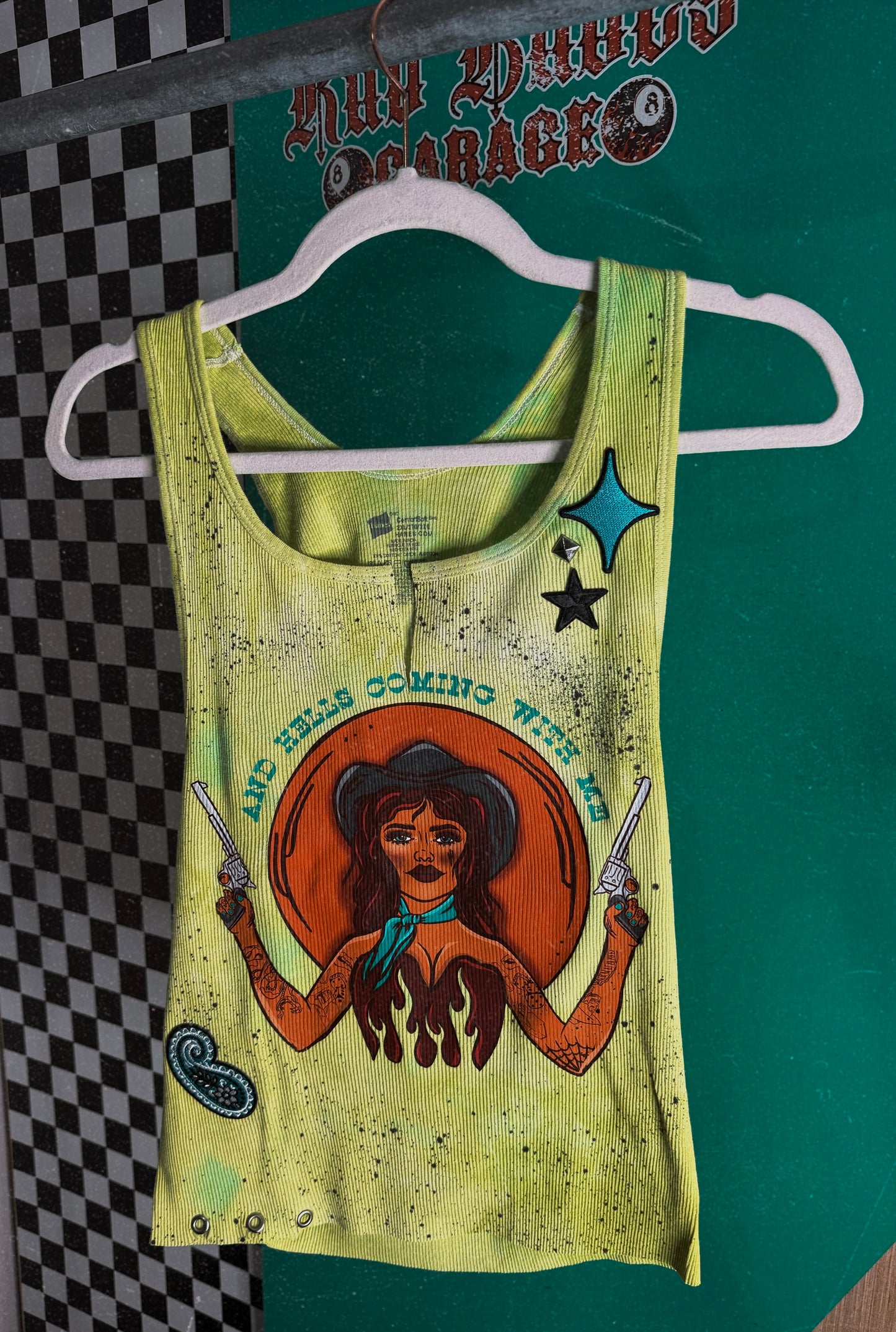 Hells Coming With Me custom tank -2X