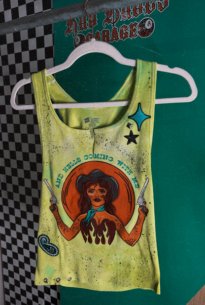 Hells Coming With Me custom tank -2X