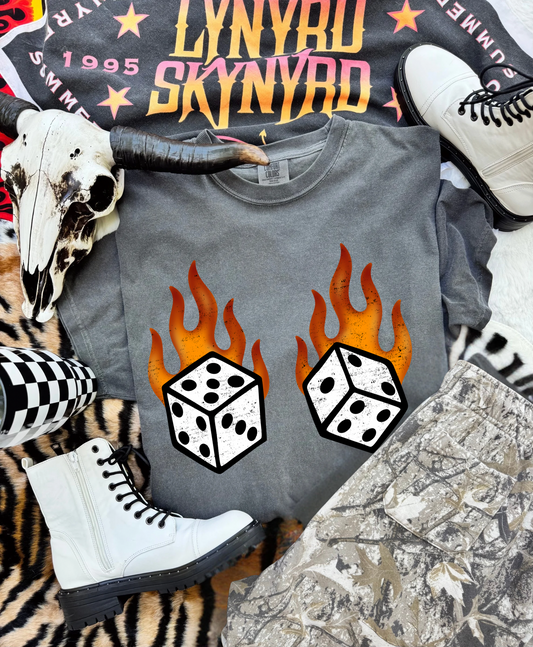 Flamin Dice Tee