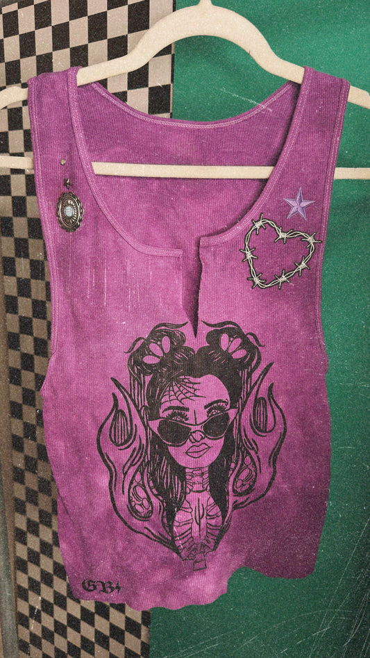 Mrs.Death Custom Tank-Large