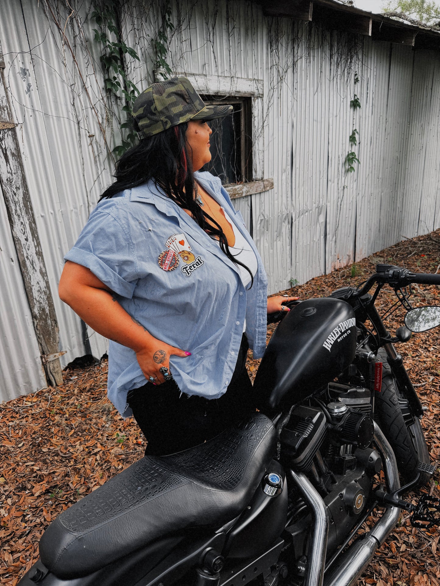 Custom Choppers Button Up- 3X