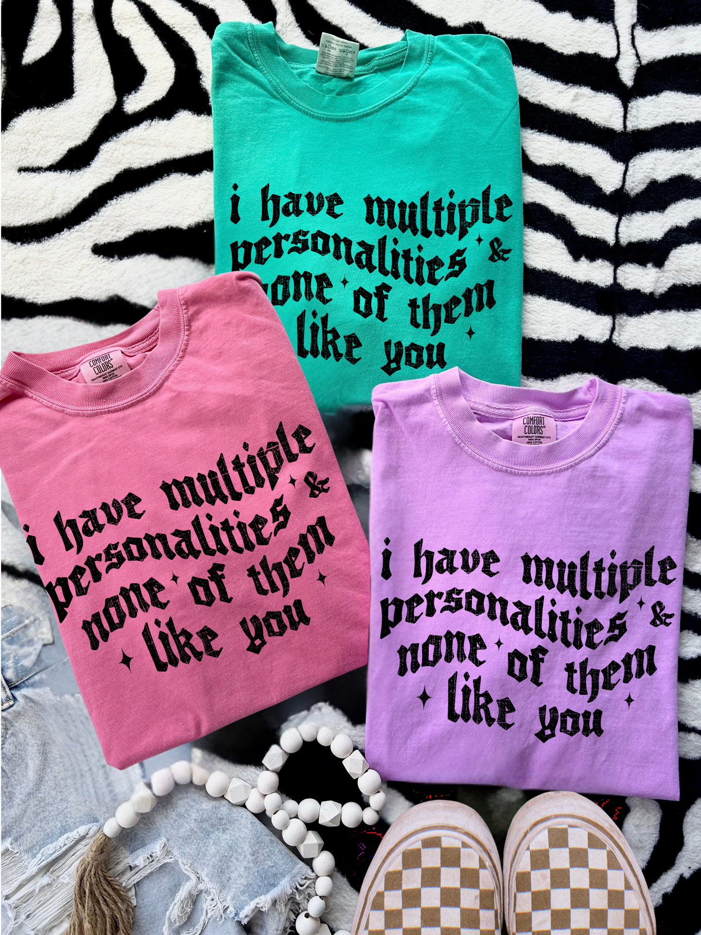Multiple personalities tee