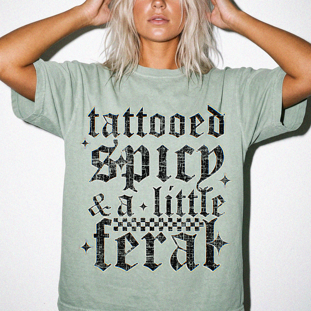 Tattooed, spicy, and feral tee