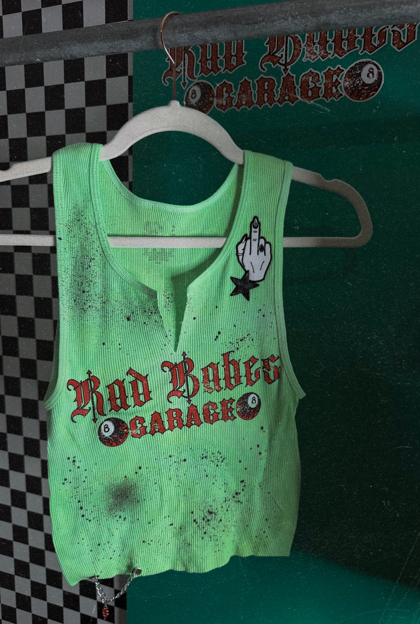 Rad babes garage custom tank -small