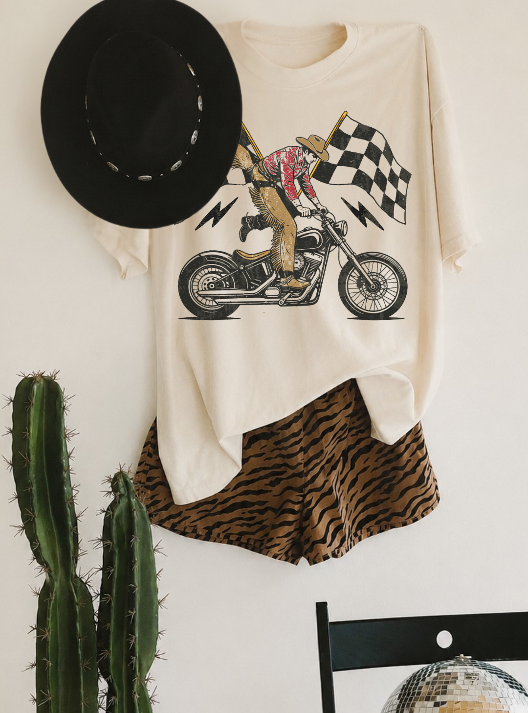 Moto Cowboy Tee