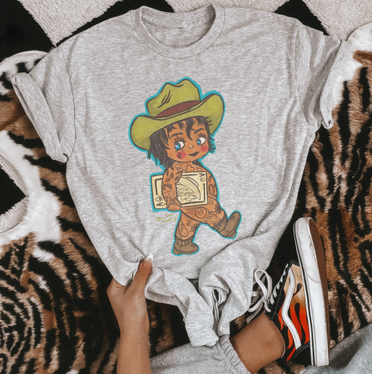 Stamp-ede Frankie sublimation tee
