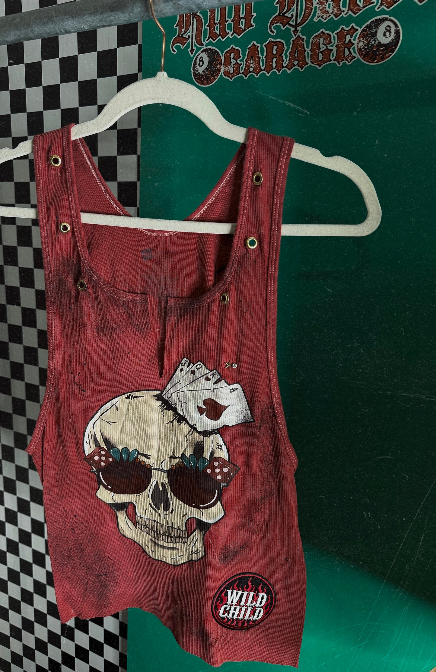 Dicey Skull custom tank -2x