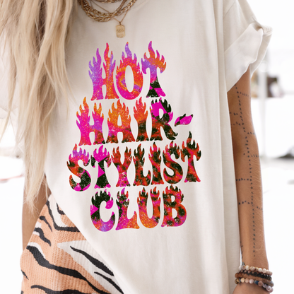 Hot Hairstylist club tee