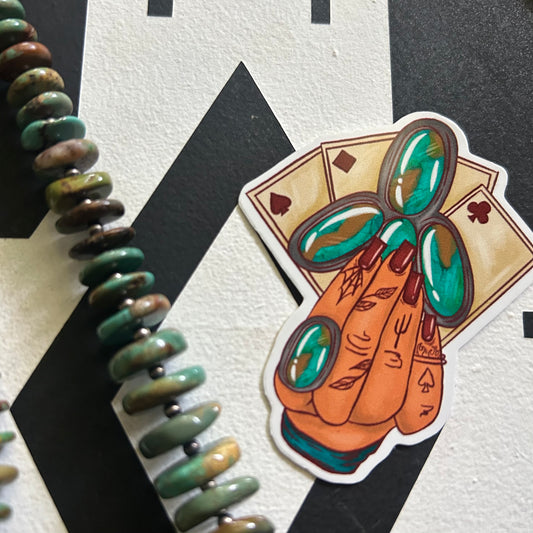 Hand your dealt sticker