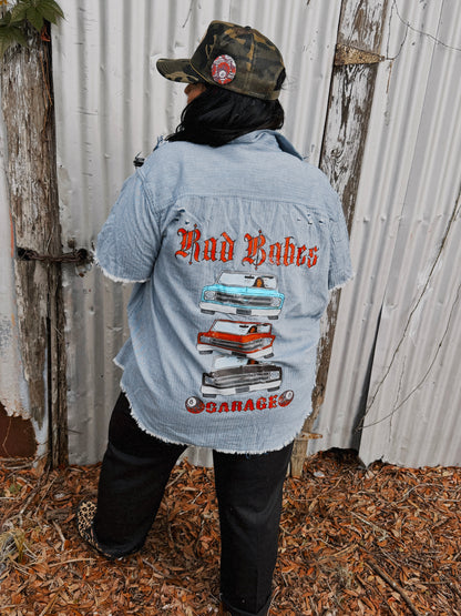 Til Death Customs Button Up- 3X