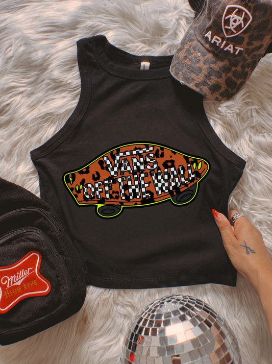 Off the Wall Ribbed Racer Tank