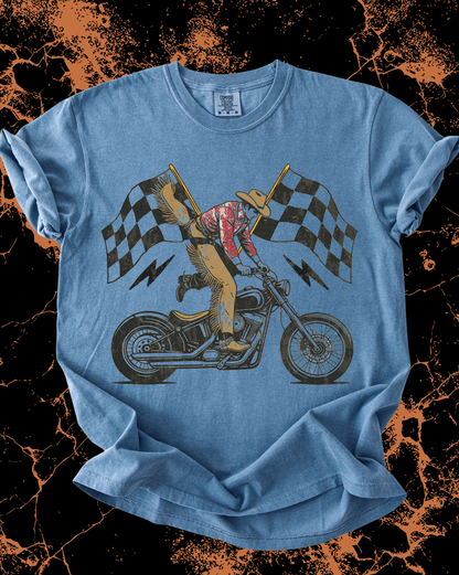 Moto Cowboy Tee
