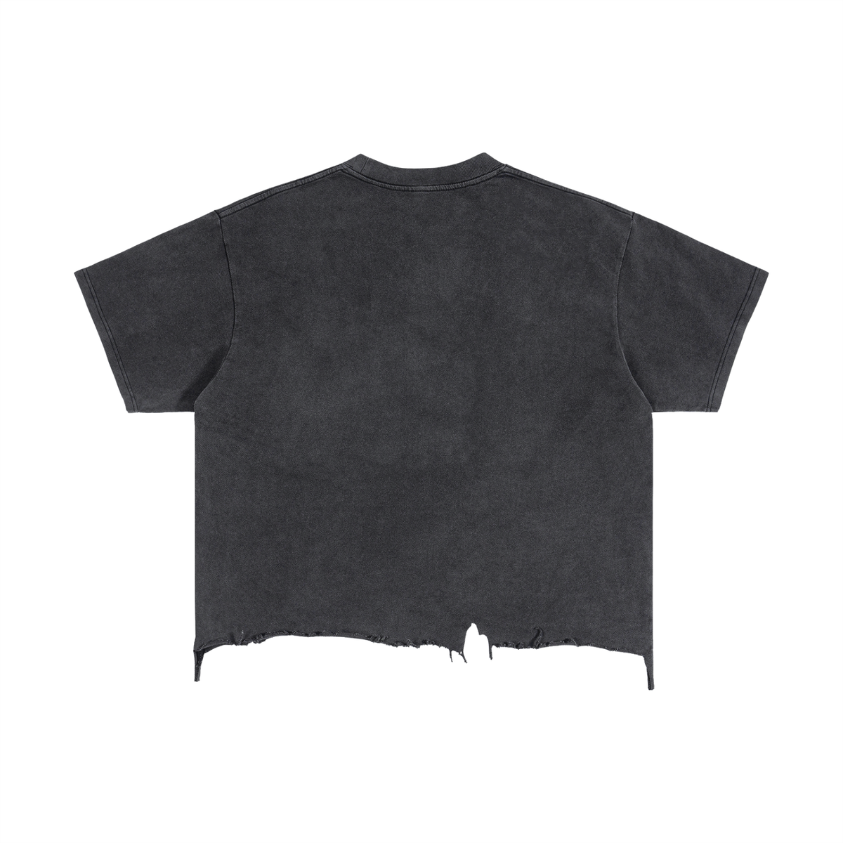 Unbothered rage Vintage Wash Boxy Distressed Hem T-Shirt