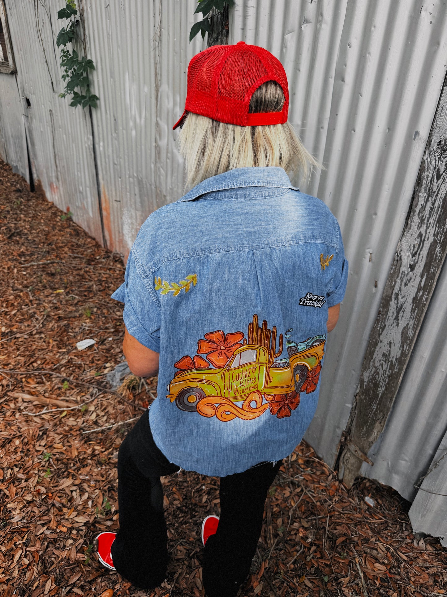 Cactus King Customs Button Up-XL