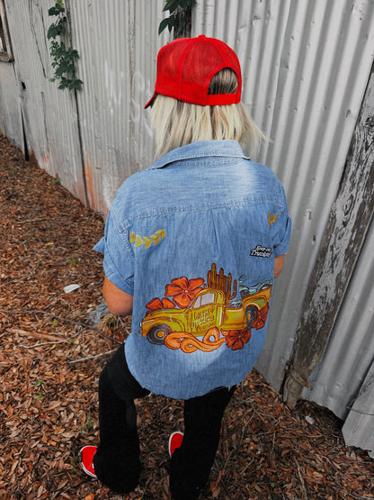 Cactus King Customs Button Up-XL