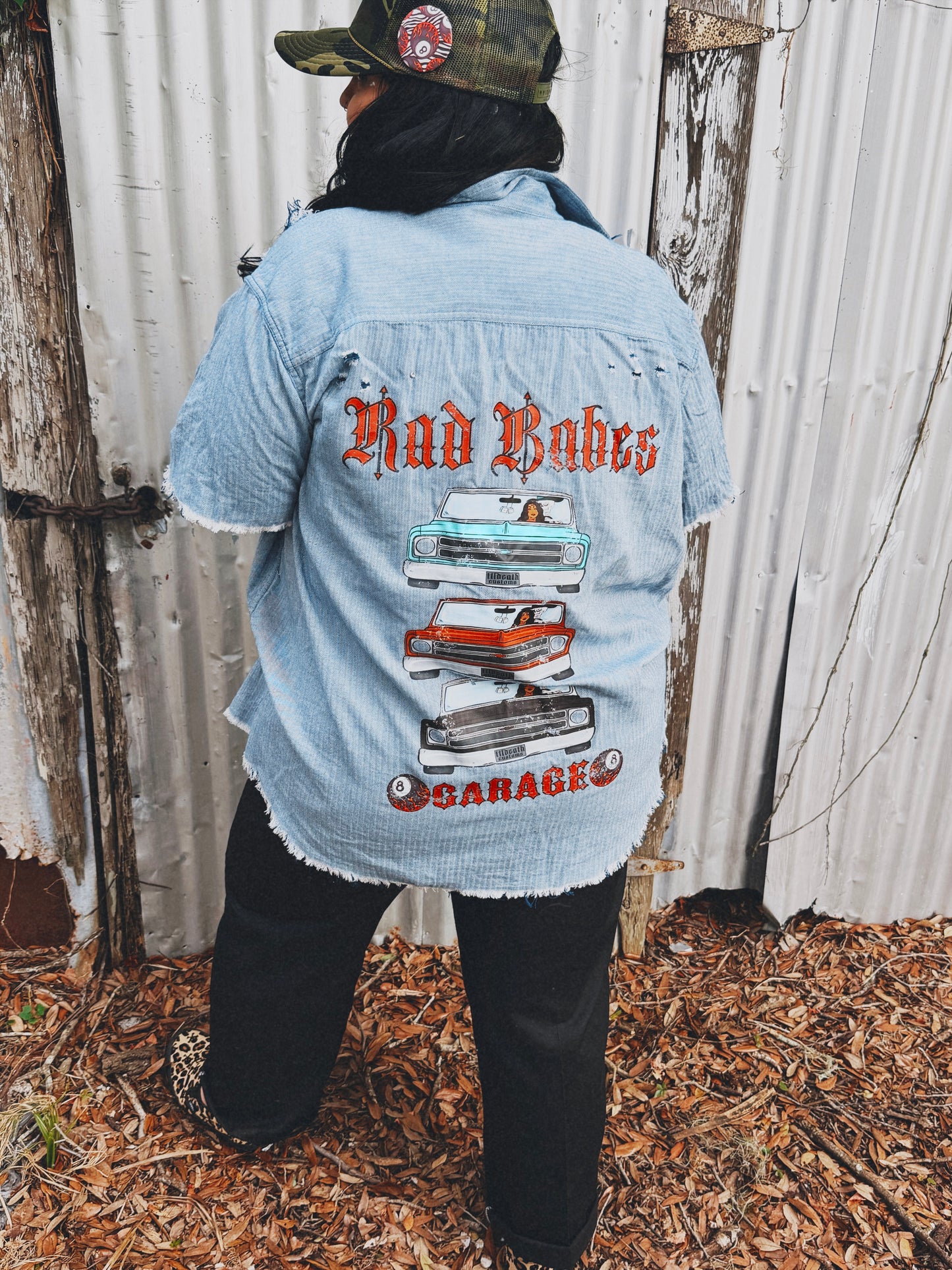 Til Death Customs Button Up- 3X